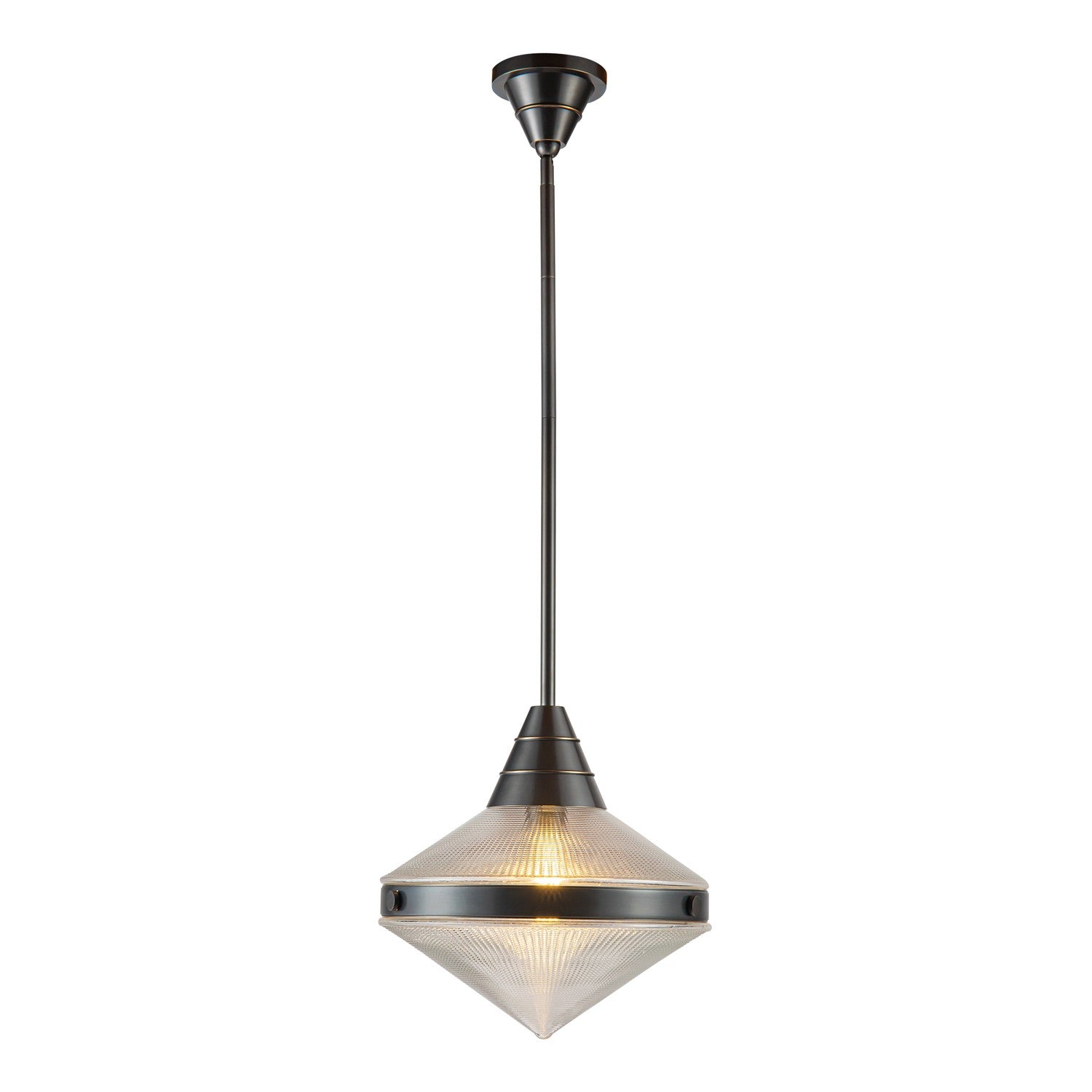 Alora - PD348114UBPG - One Light Pendant - Willard - Urban Bronze/Prismatic Glass