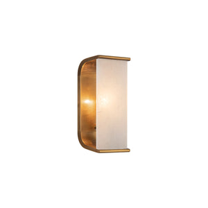 Alora - WV327010VBAR - One Light Wall Sconce - Abbott - Vintage Brass/Alabaster