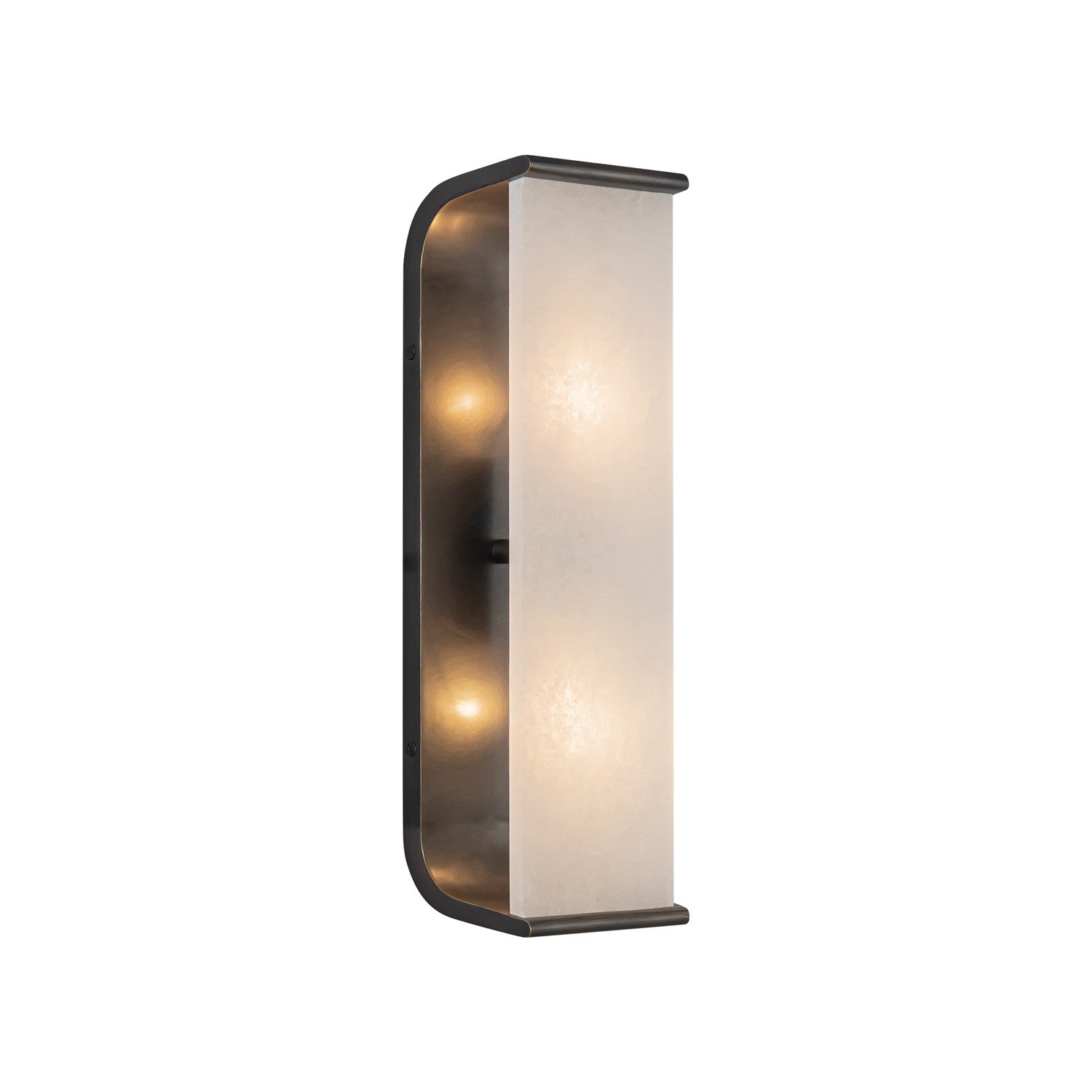 Alora - WV327015UBAR - Two Light Vanity - Abbott - Urban Bronze/Alabaster