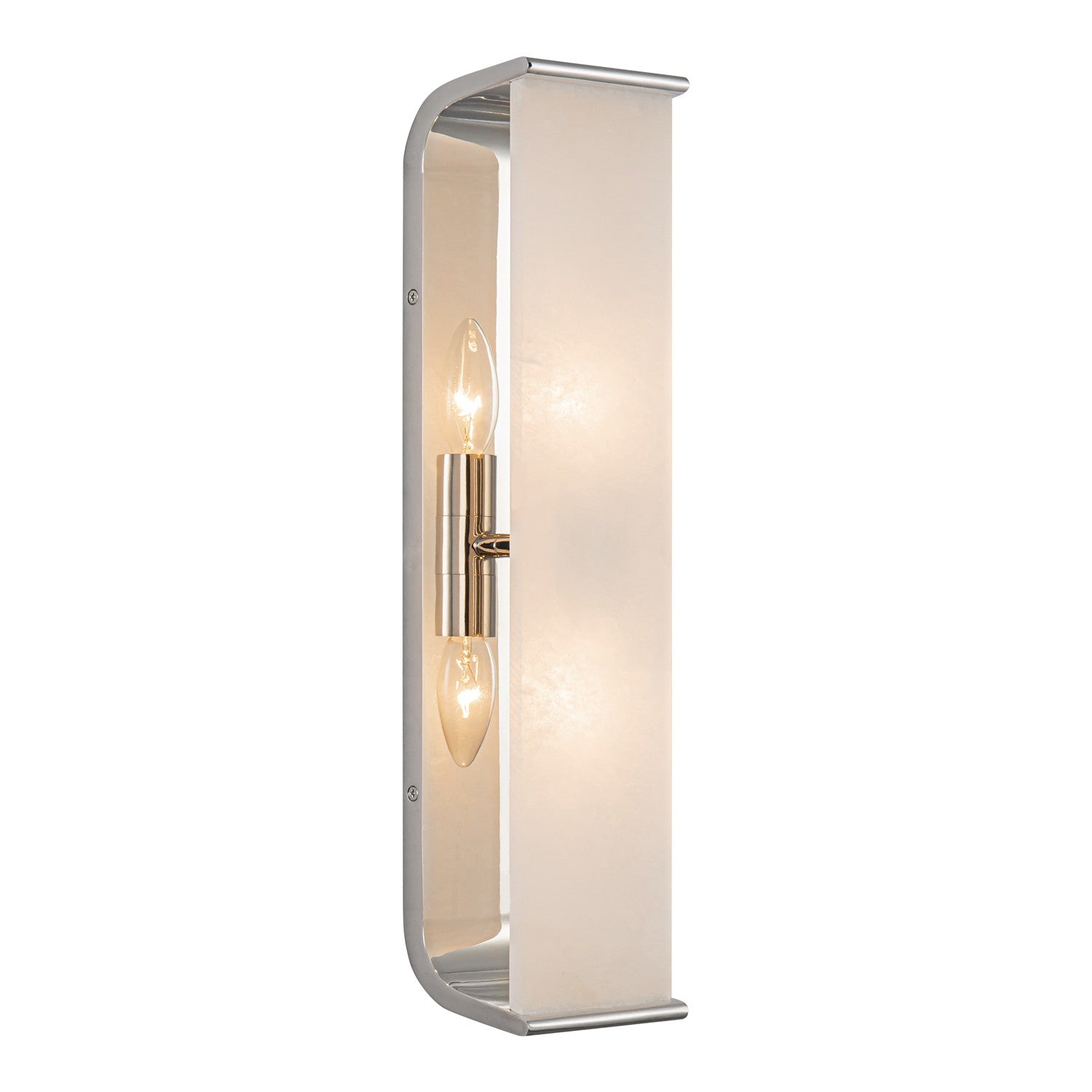 Alora - WV327019PNAR - Two Light Vanity - Abbott - Polished Nickel/Alabaster