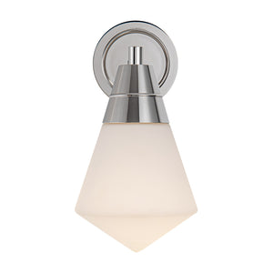 Alora - WV348106PNOP - One Light Wall Sconce - Willard - Polished Nickel/Opal Matte Glass