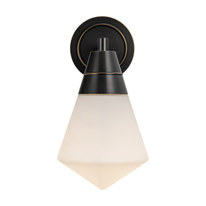 Alora - WV348106UBOP - One Light Wall Sconce - Willard - Urban Bronze/Opal Matte Glass