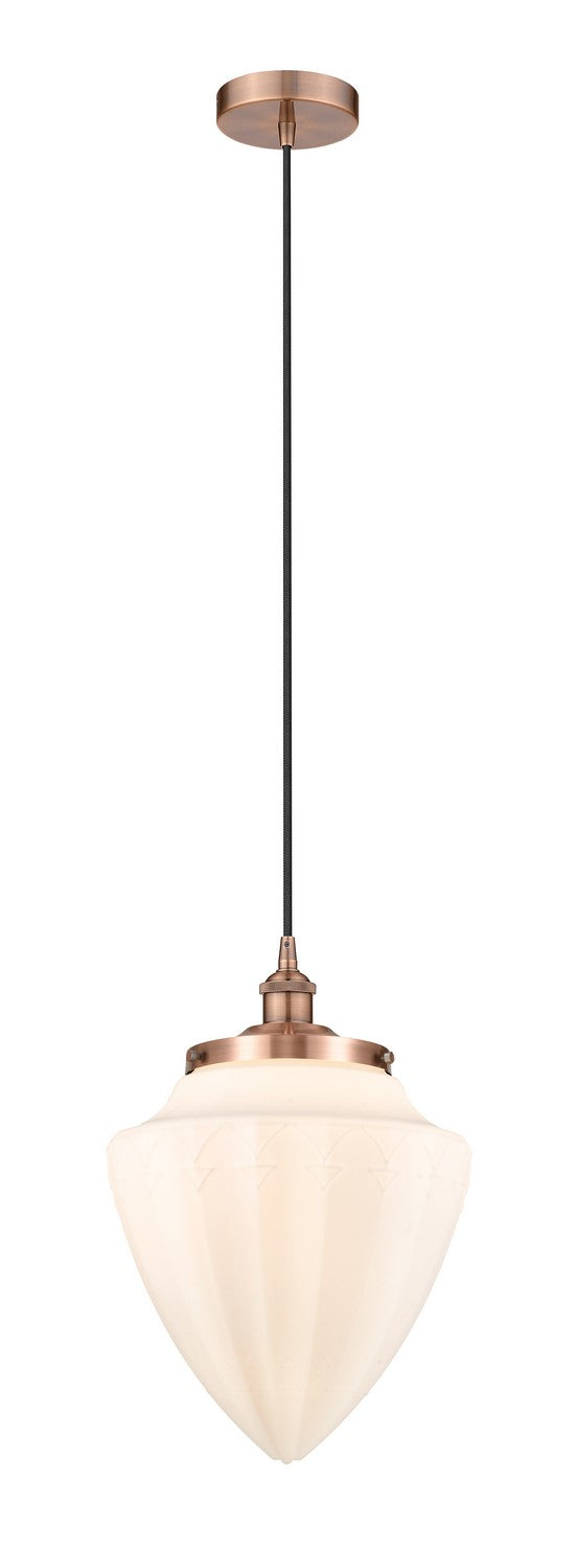 Innovations - 616-1PH-AC-G661-12 - One Light Pendant - Edison - Antique Copper