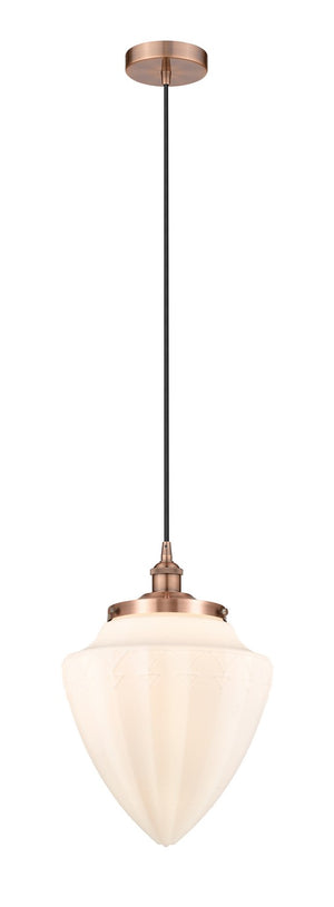 Innovations - 616-1PH-AC-G661-12 - One Light Pendant - Edison - Antique Copper