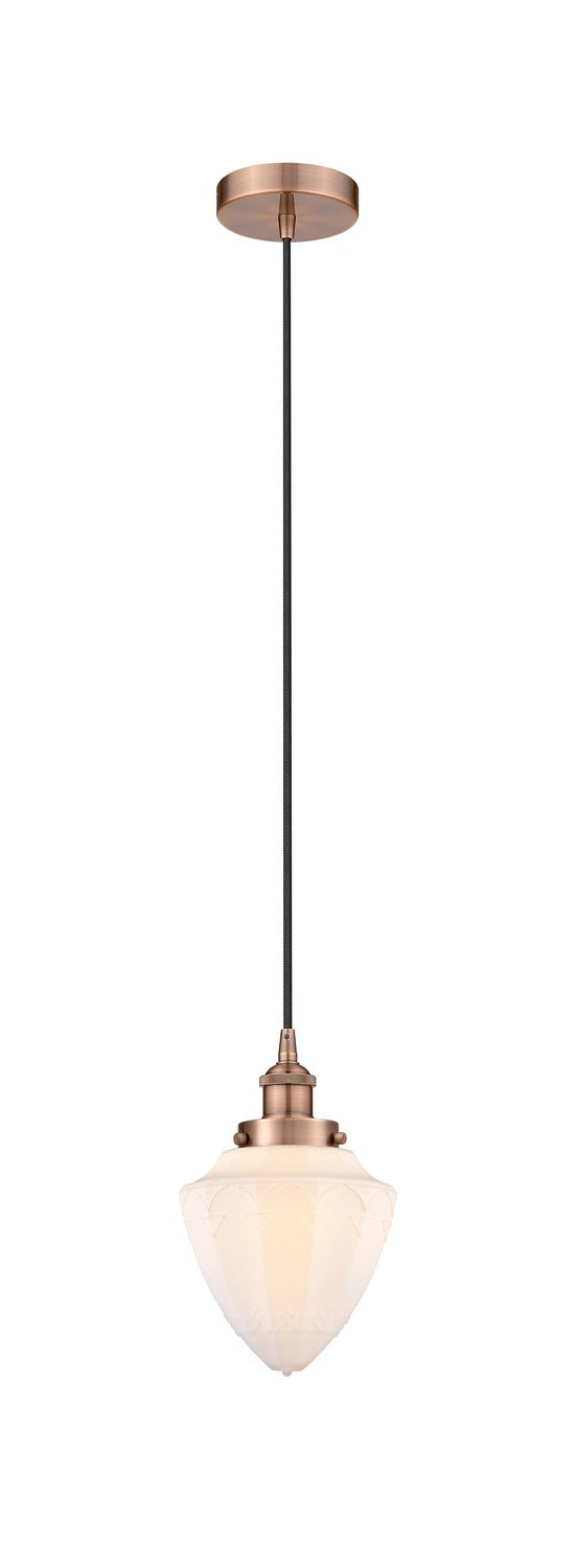 Innovations - 616-1PH-AC-G661-7 - One Light Pendant - Edison - Antique Copper