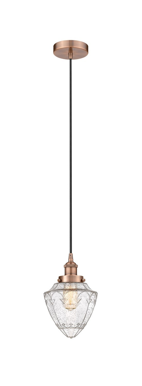 Innovations - 616-1PH-AC-G664-7 - One Light Pendant - Edison - Antique Copper