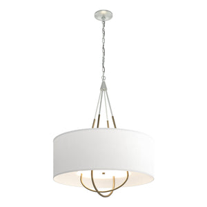 Hubbardton Forge - 104230-SKT-82-84-SF2811 - Four Light Pendant - Loop - Vintage Platinum