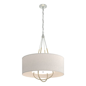 Hubbardton Forge - 104230-SKT-82-86-SE2811 - Four Light Pendant - Loop - Vintage Platinum