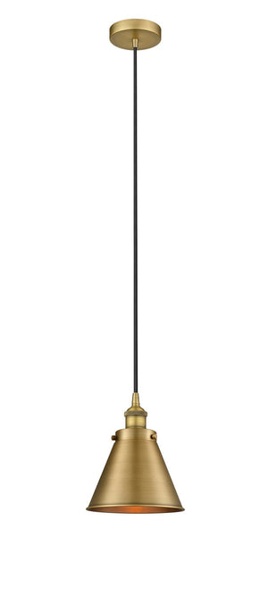 Innovations - 616-1PH-BB-M13-BB - One Light Pendant - Edison - Brushed Brass