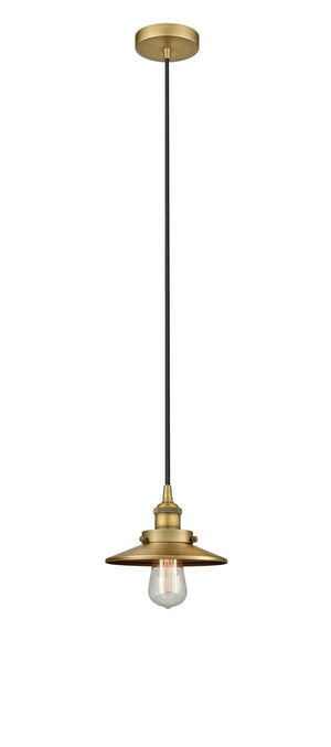 Innovations - 616-1PH-BB-M4-BB - One Light Pendant - Edison - Brushed Brass