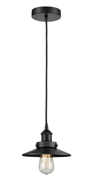 Innovations - 616-1PH-BK-M6-BK - One Light Pendant - Edison - Matte Black