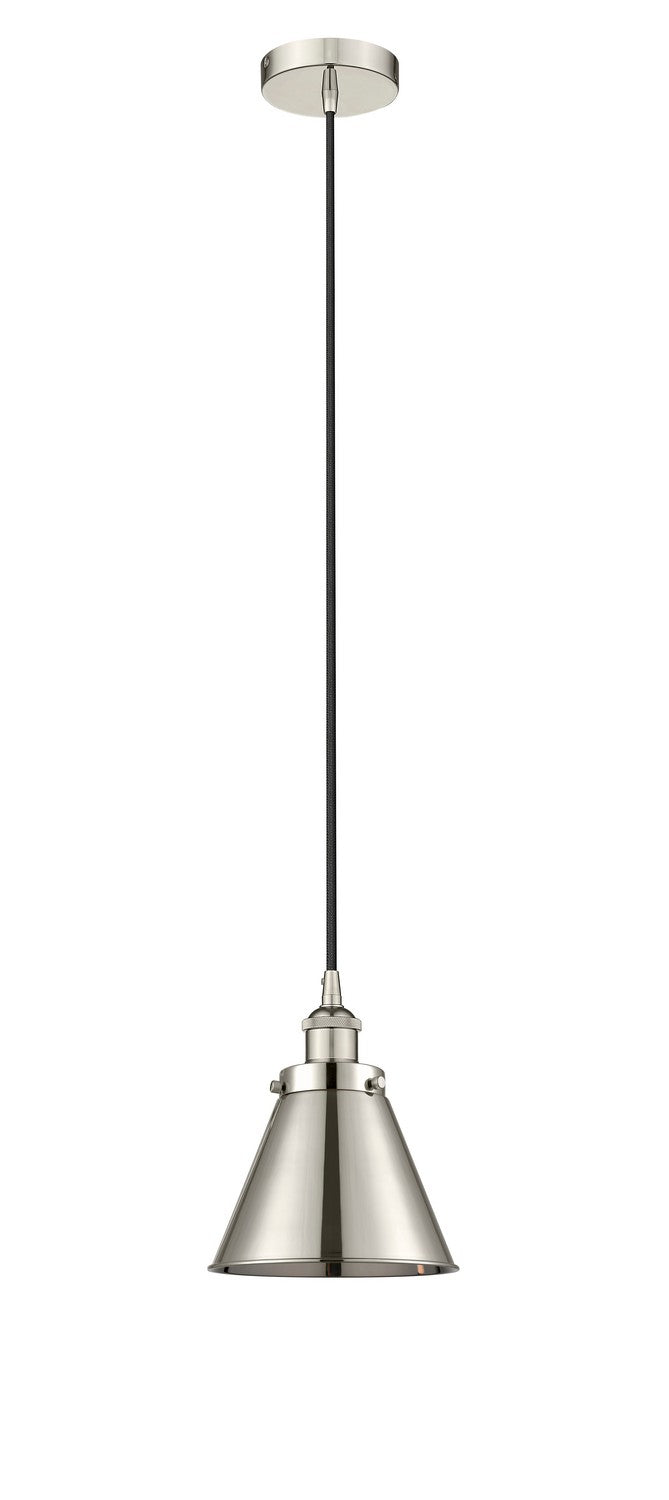 Innovations - 616-1PH-PN-M13-PN - One Light Pendant - Edison - Polished Nickel