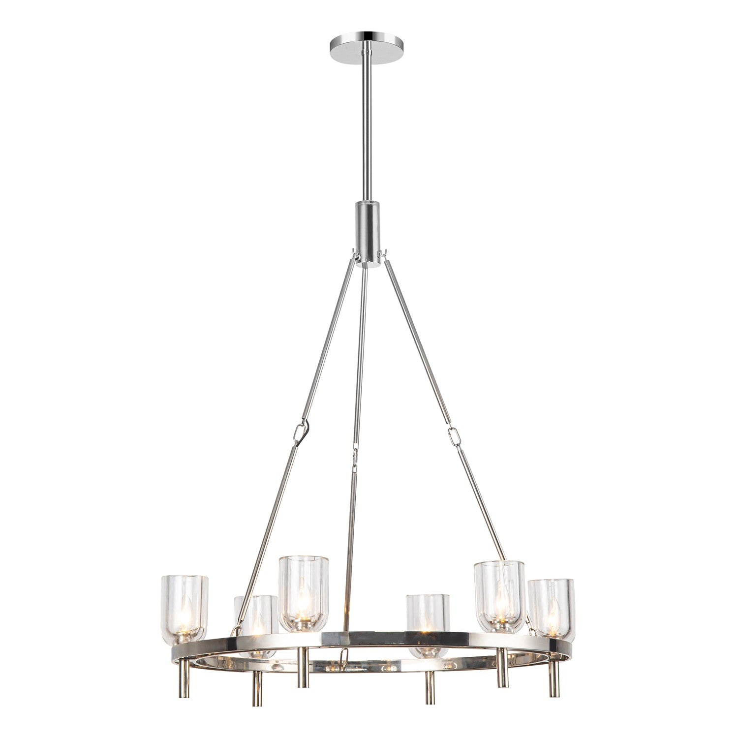 Hubbardton Forge - 104230-SKT-86-05-SE2811 - Four Light Pendant - Loop - Modern Brass