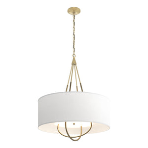 Hubbardton Forge - 104230-SKT-86-84-SF2811 - Four Light Pendant - Loop - Modern Brass