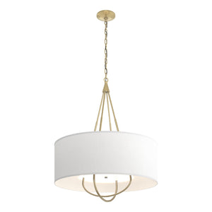 Hubbardton Forge - 104230-SKT-86-86-SF2811 - Four Light Pendant - Loop - Modern Brass
