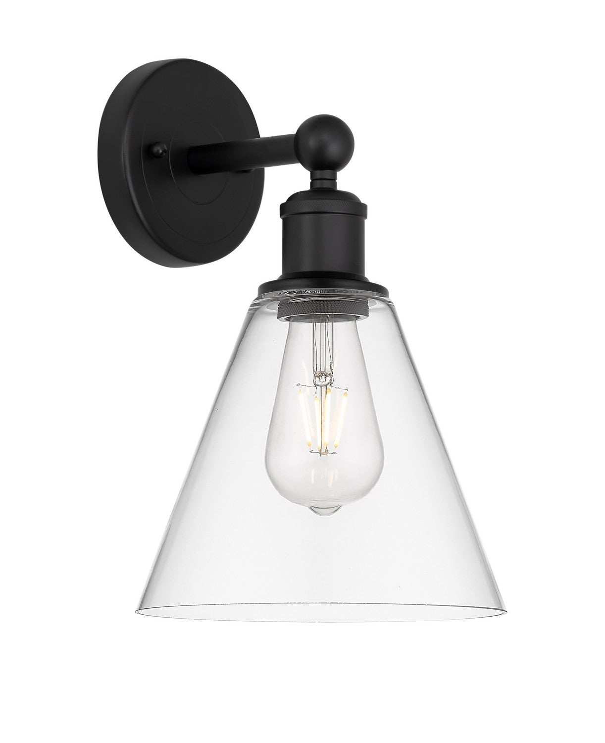 Innovations - 616-1W-BK-GBC-82 - One Light Wall Sconce - Edison - Matte Black