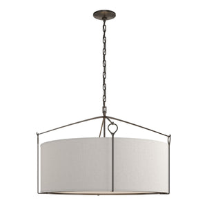 Hubbardton Forge - 104255-SKT-14-SE2899 - Four Light Pendant - Bow - Oil Rubbed Bronze
