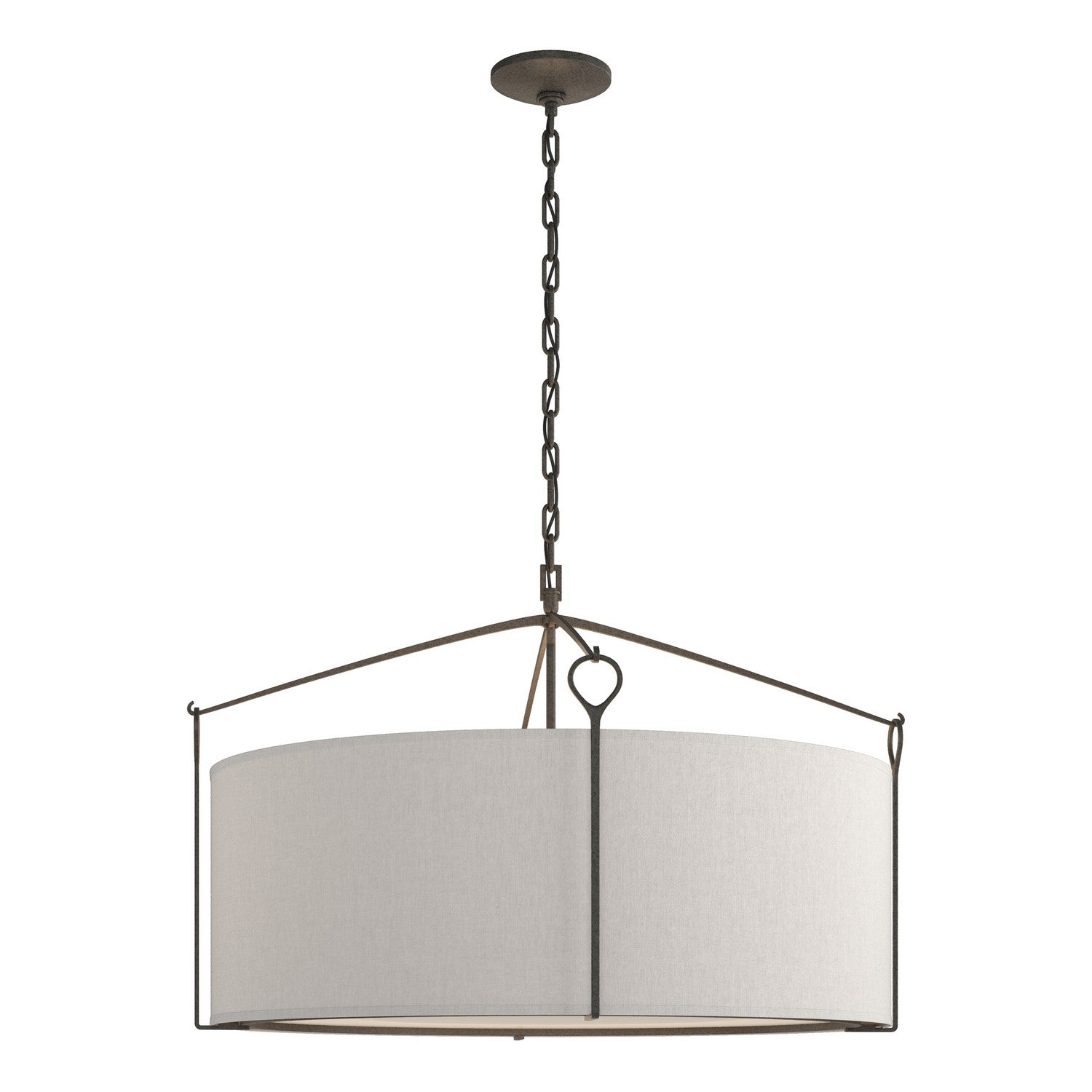 Hubbardton Forge - 104255-SKT-20-SE2899 - Four Light Pendant - Bow - Natural Iron