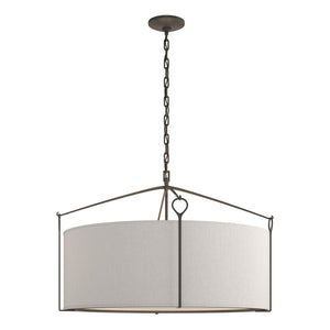 Hubbardton Forge - 104255-SKT-20-SE2899 - Four Light Pendant - Bow - Natural Iron