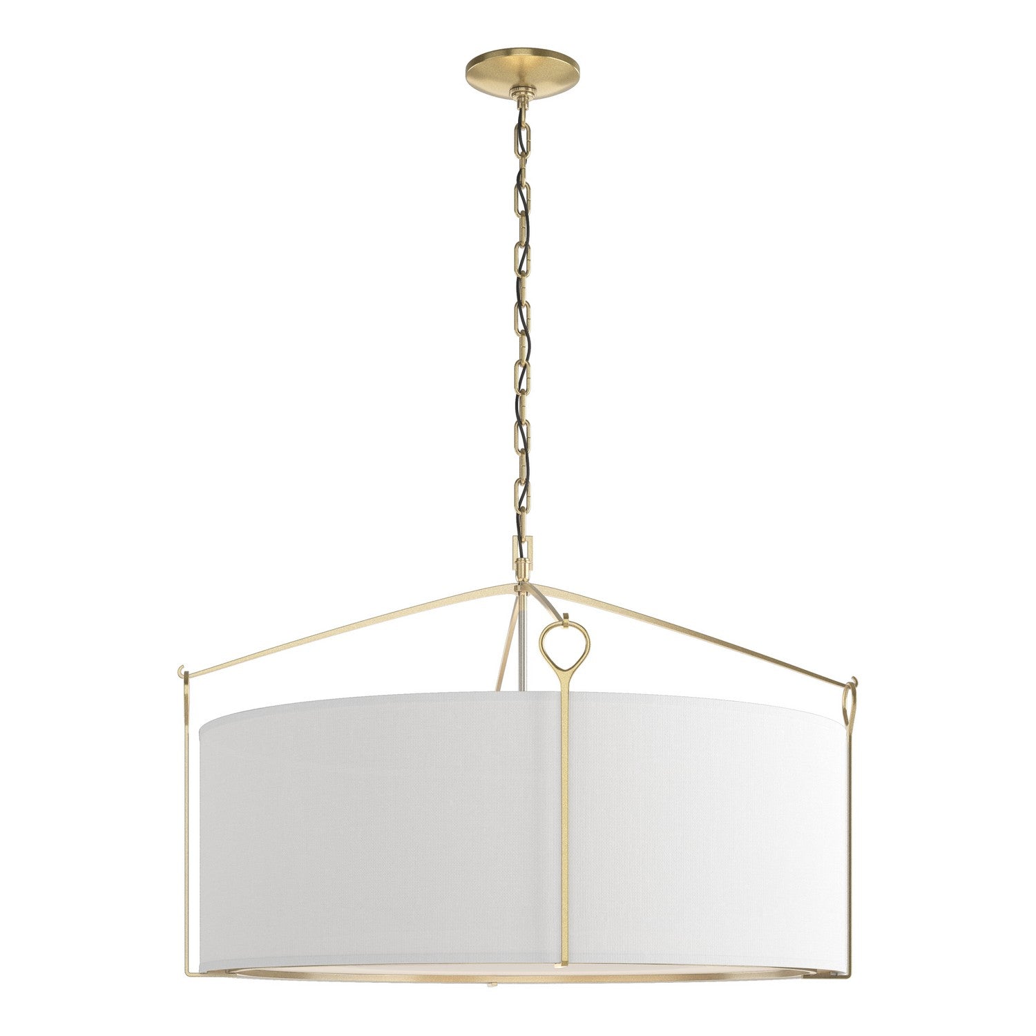 Hubbardton Forge - 104255-SKT-86-SF2899 - Four Light Pendant - Bow - Modern Brass