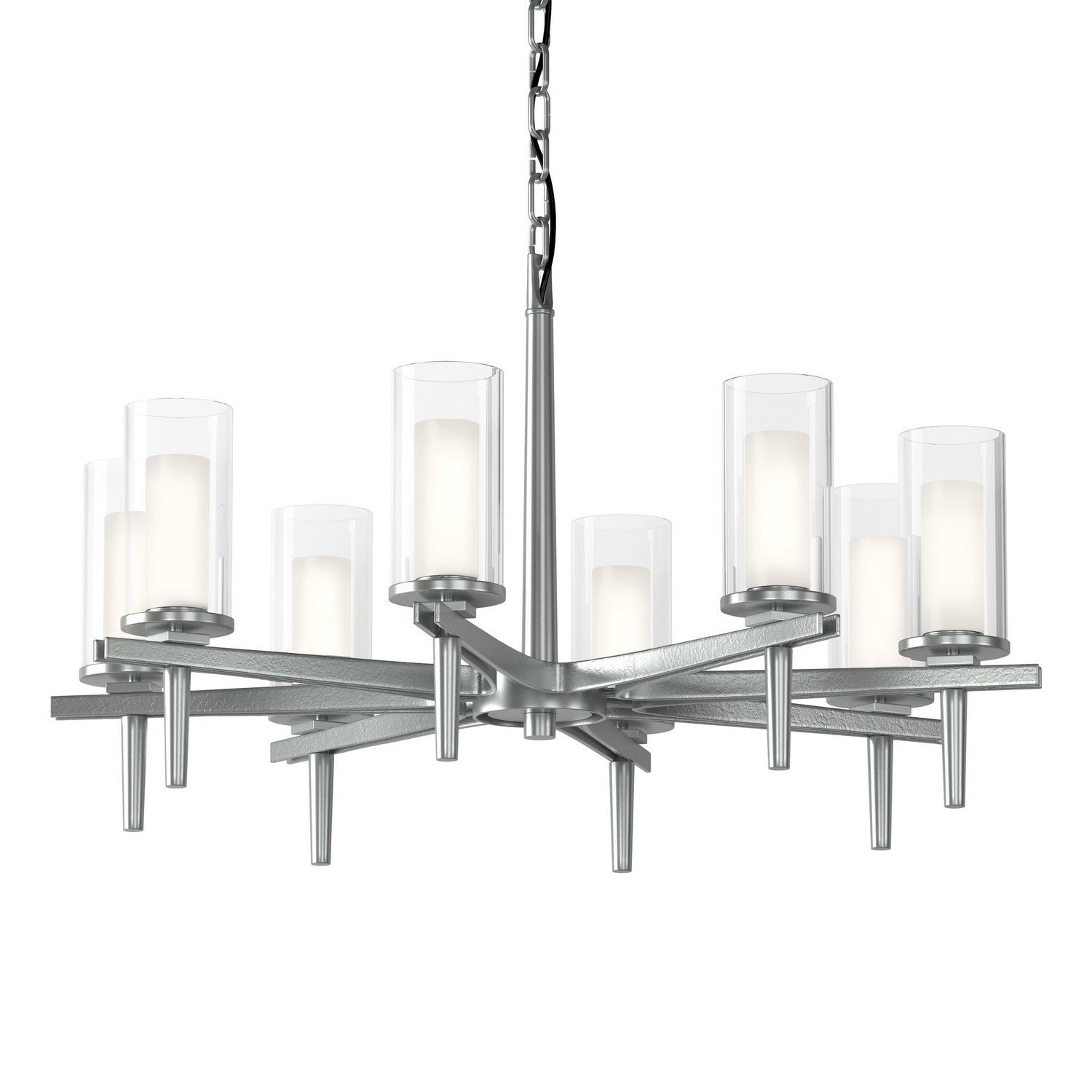 Hubbardton Forge - 104305-SKT-82-ZU0323 - Eight Light Chandelier - Constellation - Vintage Platinum