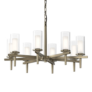 Hubbardton Forge - 104305-SKT-84-ZU0323 - Eight Light Chandelier - Constellation - Soft Gold