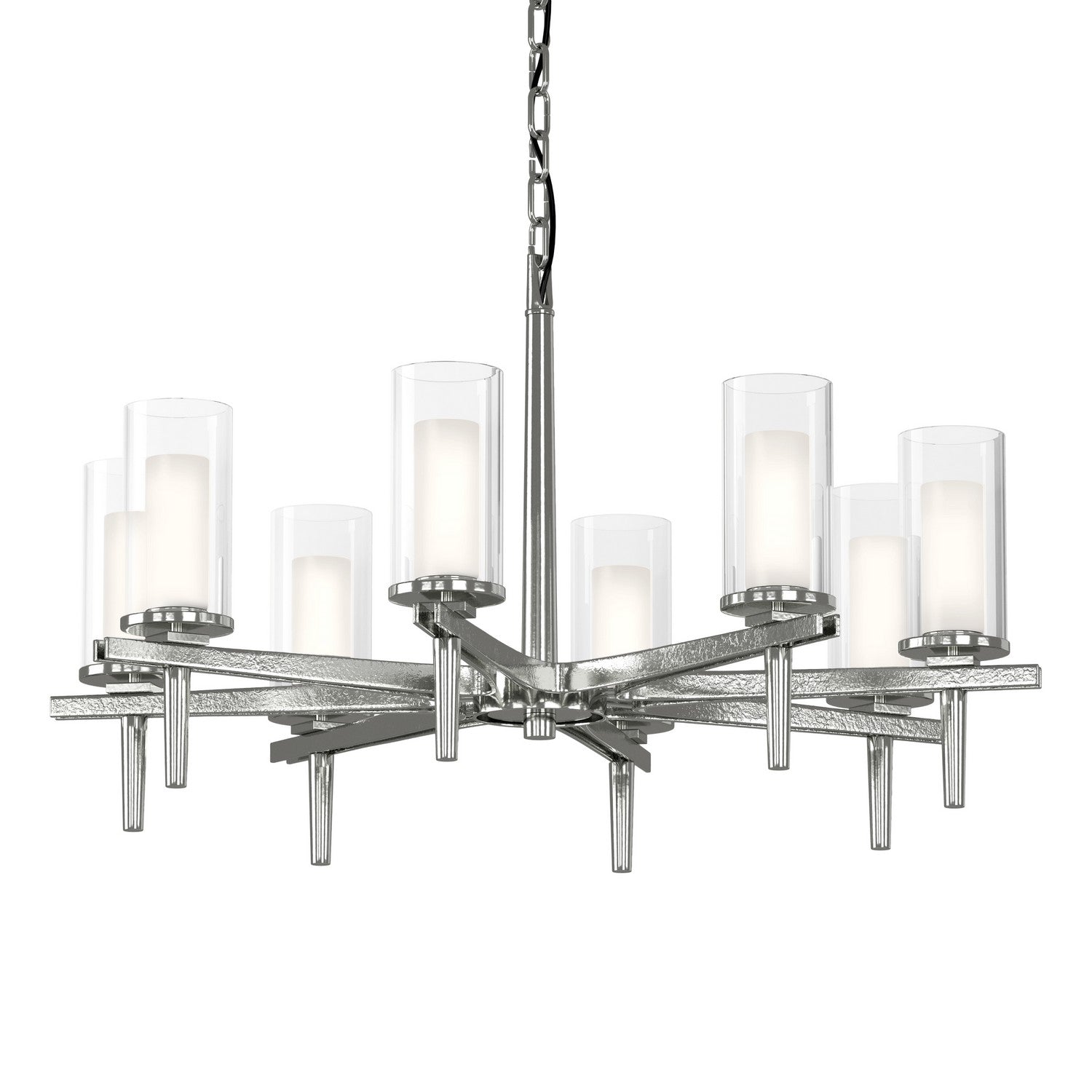 Hubbardton Forge - 104305-SKT-85-ZU0323 - Eight Light Chandelier - Constellation - Sterling