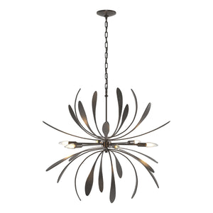 Hubbardton Forge - 104350-SKT-14 - Six Light Chandelier - Dahlia - Oil Rubbed Bronze