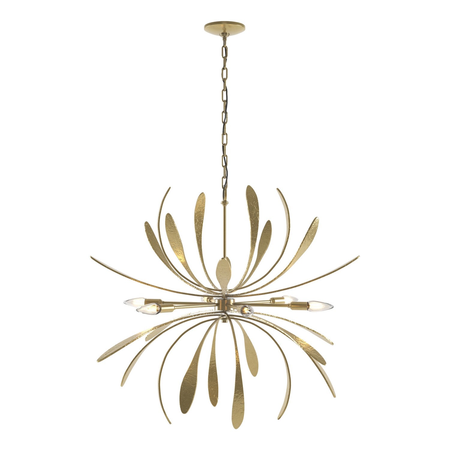 Hubbardton Forge - 104350-SKT-86 - Dahlia Chandelier - Dahlia - Modern Brass