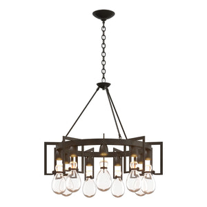 Hubbardton Forge - 104360-SKT-07-ZM0572 - Nine Light Chandelier - Apothecary - Dark Smoke