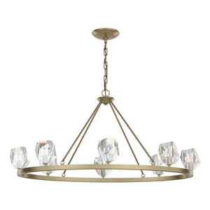 Hubbardton Forge - 105021-SKT-84-CR - Eight Light Chandelier - Gatsby - Soft Gold