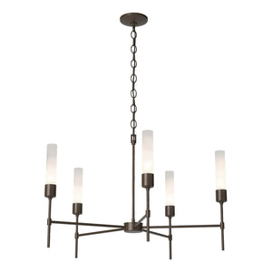 Hubbardton Forge - 105045-SKT-05-FD0611 - Five Light Chandelier - Vela - Bronze