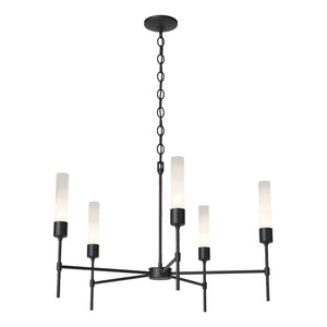 Hubbardton Forge - 105045-SKT-10-FD0611 - Five Light Chandelier - Vela - Black