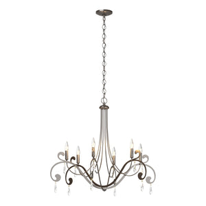 Hubbardton Forge - 105057-SKT-14-CR - Six Light Chandelier - Stella - Oil Rubbed Bronze