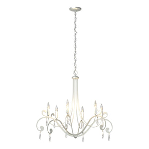 Hubbardton Forge - 105057-SKT-82-CR - Six Light Chandelier - Stella - Vintage Platinum