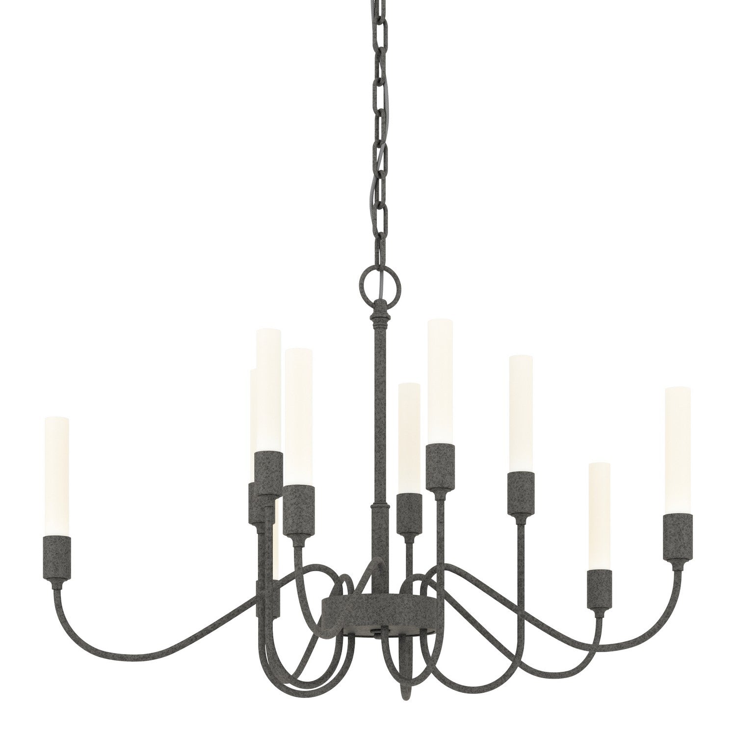 Hubbardton Forge - 106030-SKT-20 - Lisse 10 Arm Chandelier - Lisse - Natural Iron