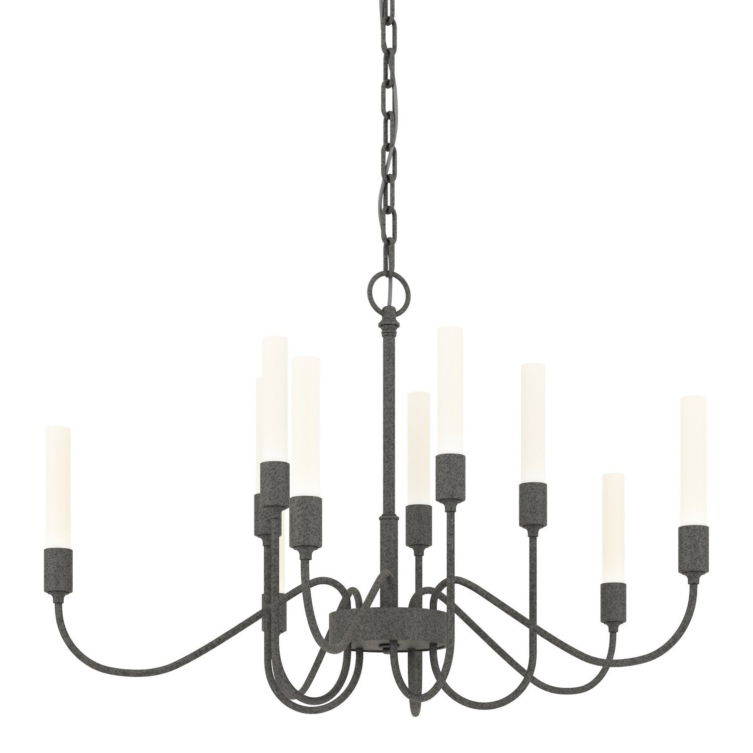 Hubbardton Forge - 106030-SKT-20 - Ten Light Chandelier - Lisse - Natural Iron