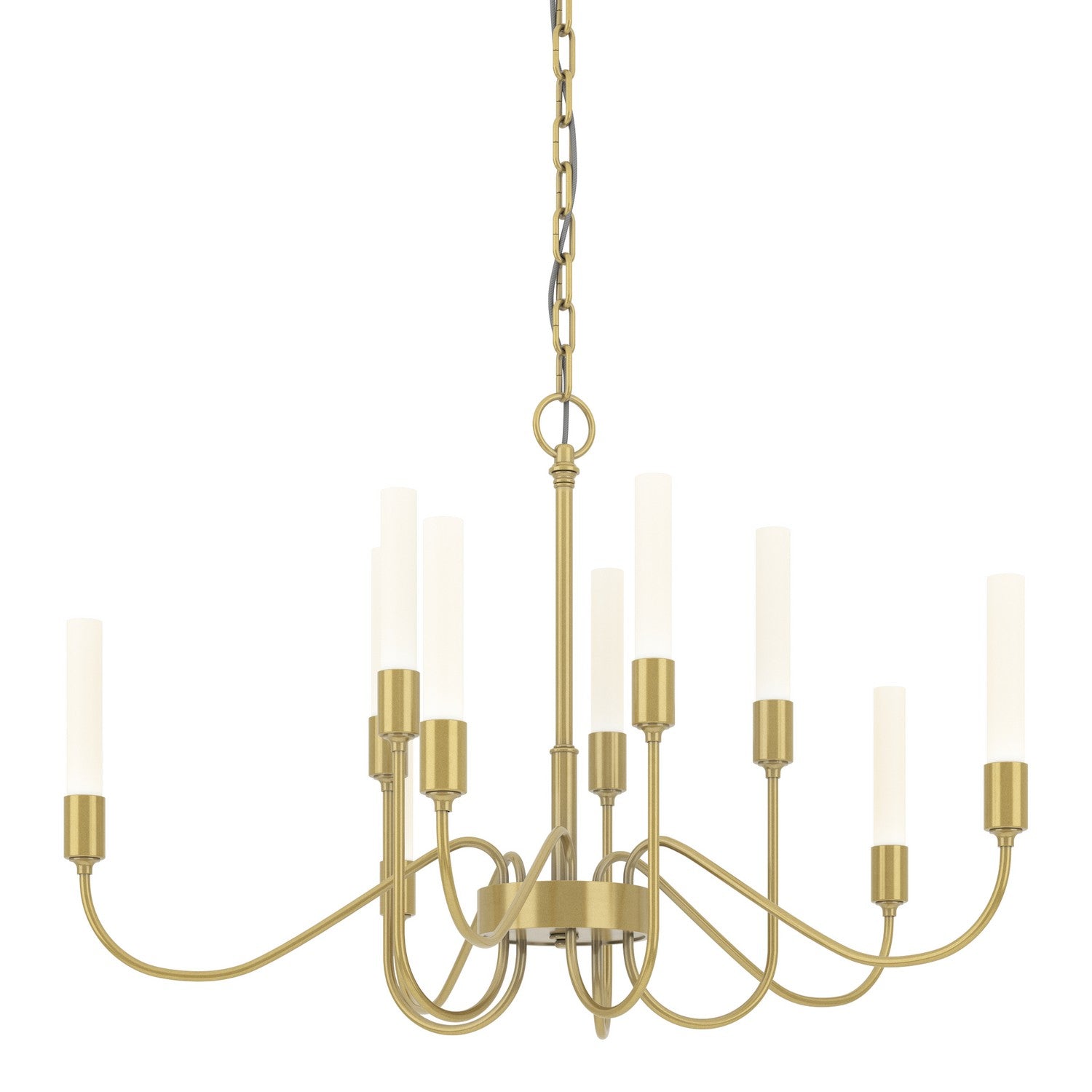 Hubbardton Forge - 106030-SKT-86 - Lisse 10 Arm Chandelier - Lisse - Modern Brass