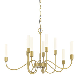 Hubbardton Forge - 106030-SKT-86 - Ten Light Chandelier - Lisse - Modern Brass