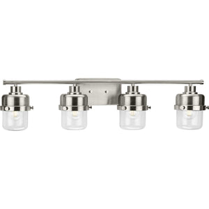 Progress Lighting - P300425-009 - Four Light Bath - Beckner - Brushed Nickel