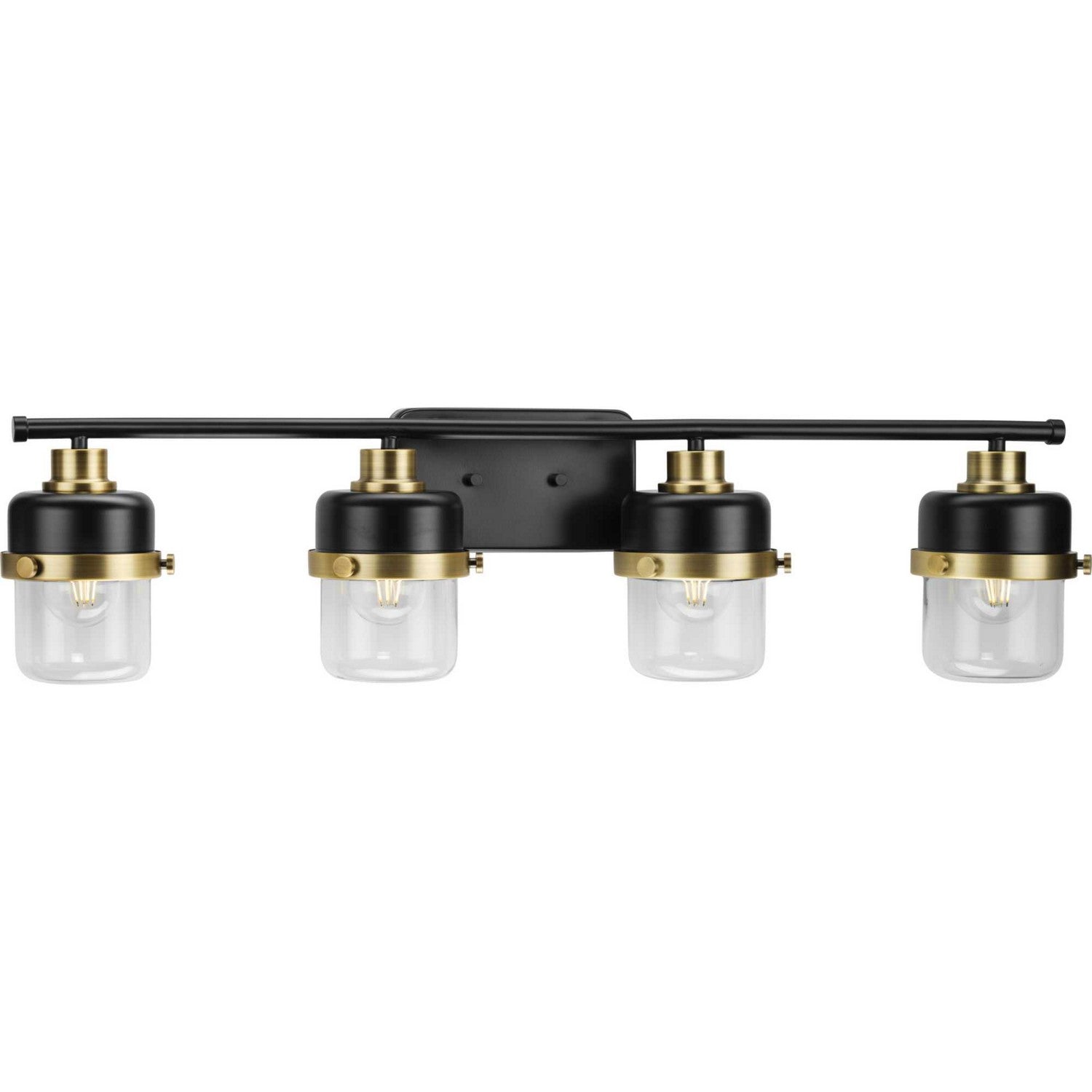 Progress Lighting - P300425-31M - Four Light Bath - Beckner - Matte Black