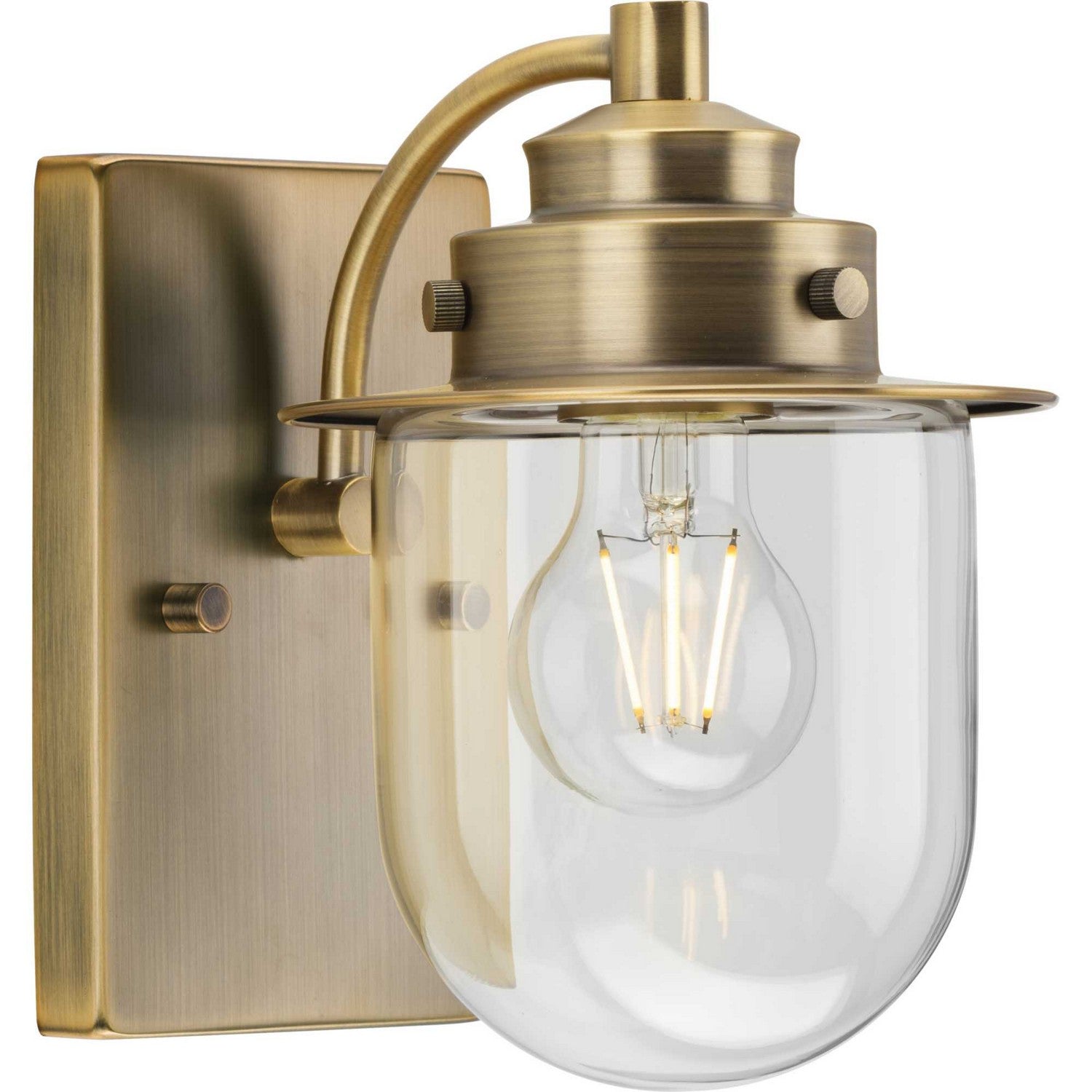 Progress Lighting - P300434-163 - One Light Bath - Northlake - Vintage Brass