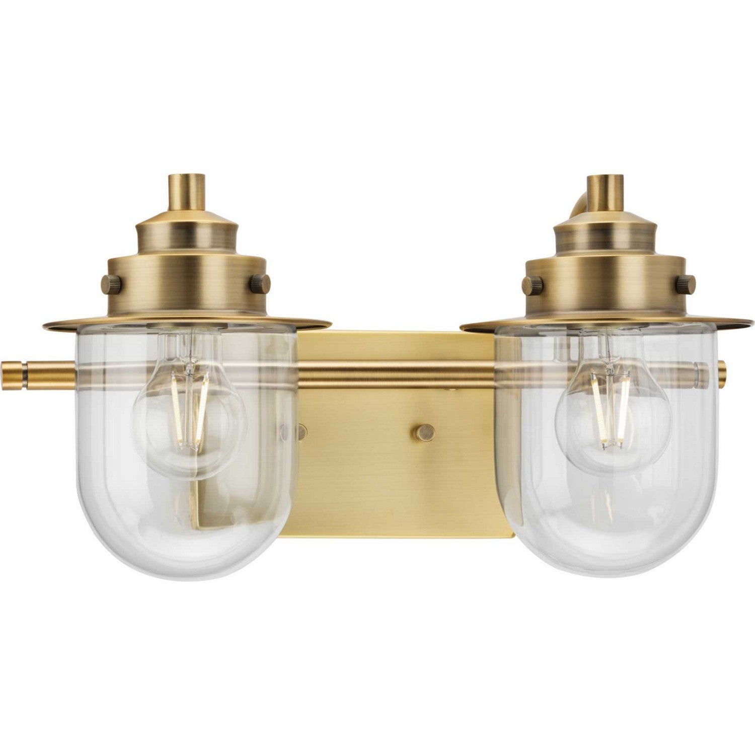 Progress Lighting - P300435-163 - Two Light Bath - Northlake - Vintage Brass