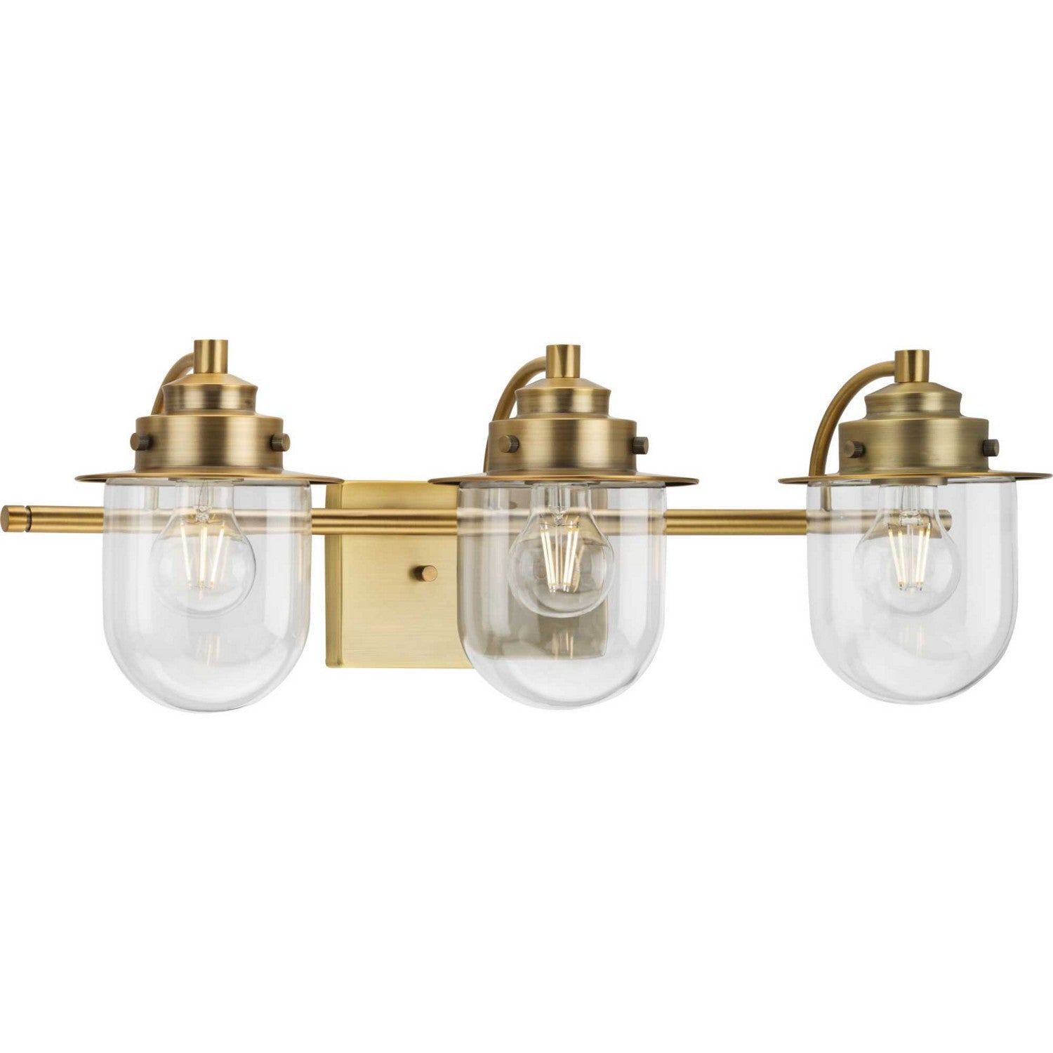 Progress Lighting - P300436-163 - Three Light Bath - Northlake - Vintage Brass