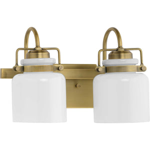 Progress Lighting - P300439-163 - Two Light Bath - Fessler - Vintage Brass