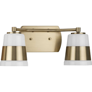 Progress Lighting - P300443-163 - Two Light Bath - Haven - Vintage Brass