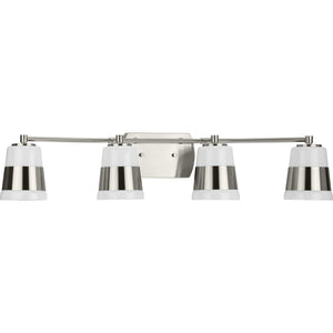 Progress Lighting - P300445-009 - Four Light Bath - Haven - Brushed Nickel