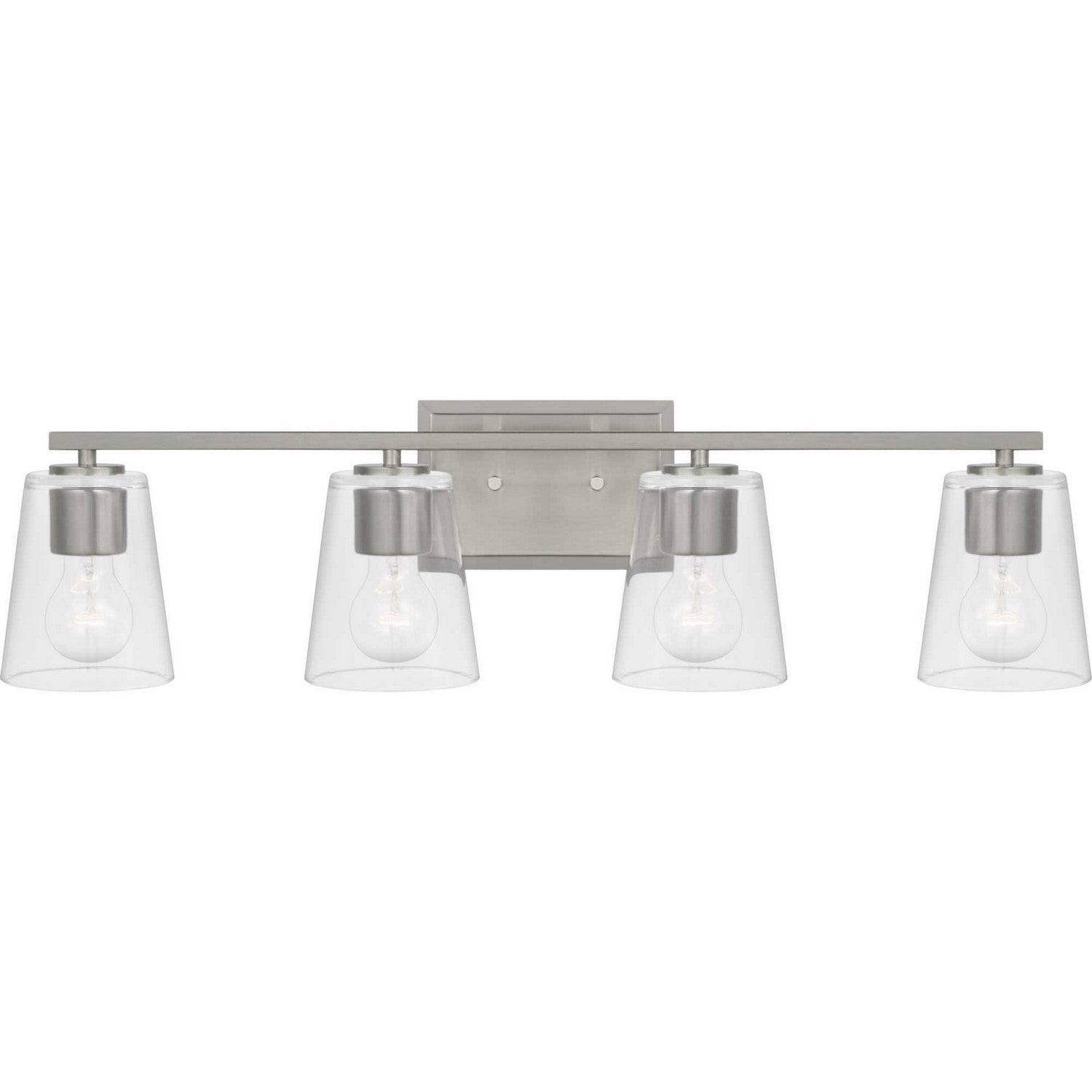 Progress Lighting - P300460-009 - Four Light Bath - Vertex - Brushed Nickel