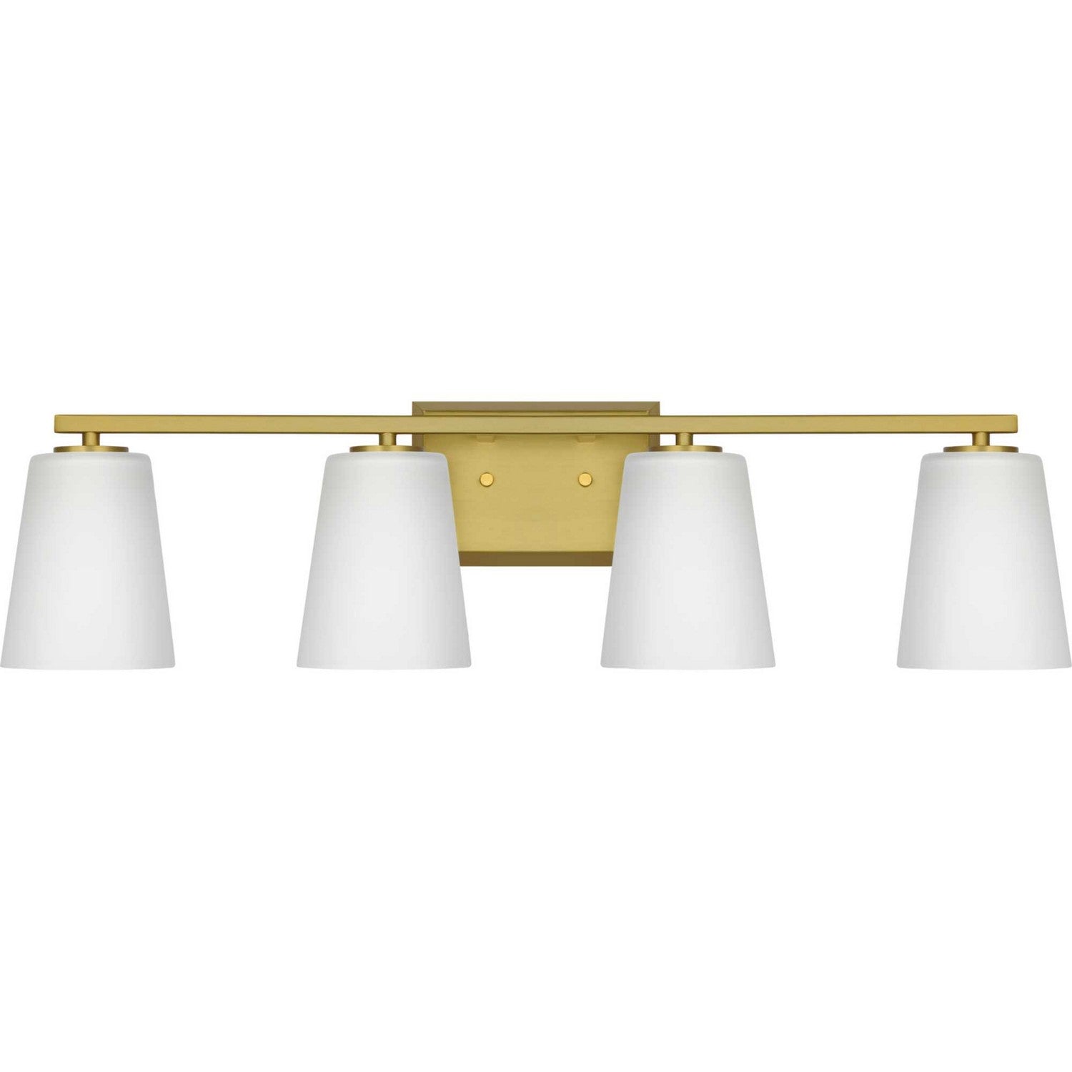 Progress Lighting - P300464-191 - Four Light Bath - Vertex - Brushed Gold