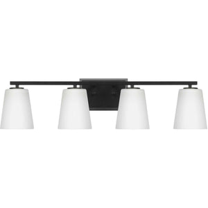 Progress Lighting - P300464-31M - Four Light Bath - Vertex - Matte Black